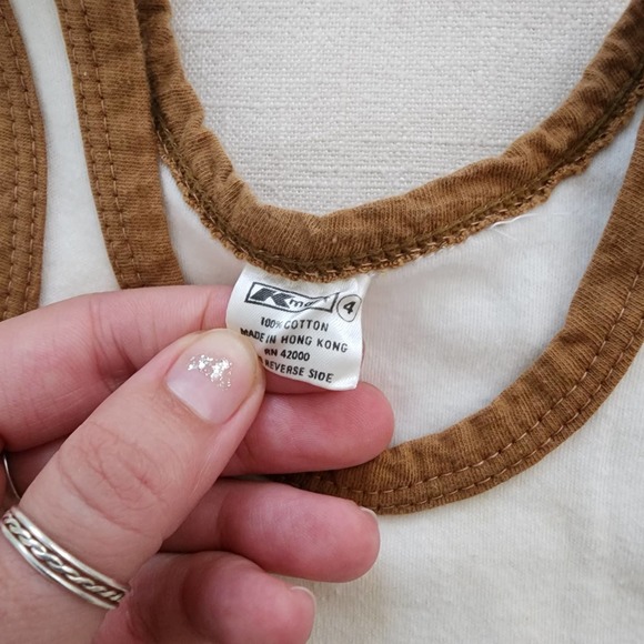 Vintage Neutral #55 Tank Top 2t/3t - Picture 5 of 9